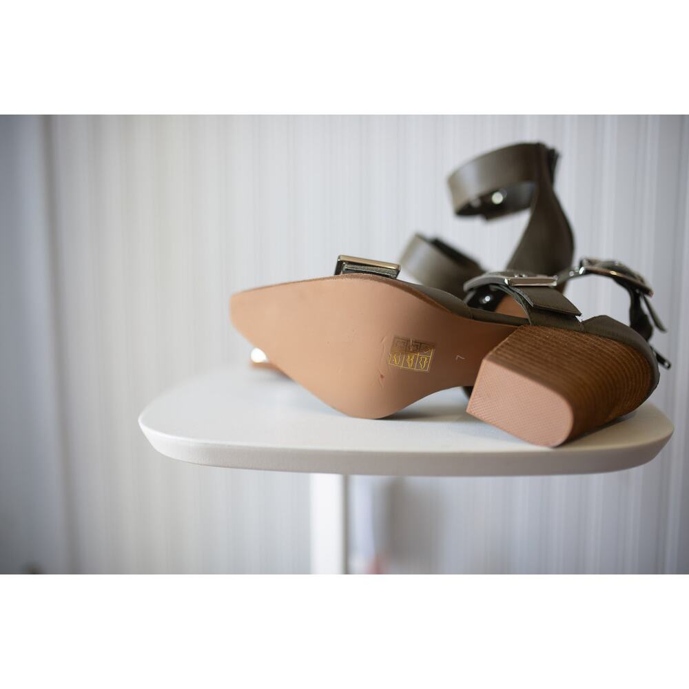 Free People Jeffrey Campbell Hendrix Heels 7 Olive - Picture 5 of 6